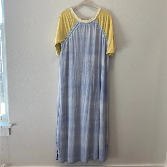 Free People | Rowan midi dress in blue combo - Picture 3 of 6